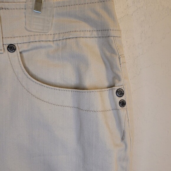SONOMA Woman's Life + Style Size 14 Capris 5 Pocket Stretch Beige Pants NWT - Picture 4 of 8